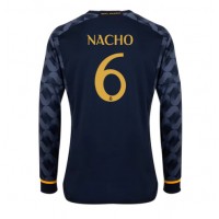 Moški Nogometni dresi Real Madrid Nacho #6 Gostujoči 2023-24 Dolgi Rokav